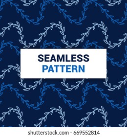 Seamless Pattern design of blue floral Arabic royal geometric swatches vector background print ready quality