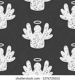 Seamless pattern for design card, baby nappy, diaper, scrapbook, holiday wrapping paper, textile, bag print, t shirt etc. Vector illustration