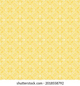 Seamless pattern design with color Yellow with a beautiful floral concept