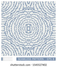 Seamless pattern design. Colorful wavy lines with rough jagged edges. Random cracked structure. Vector grunge texture.
