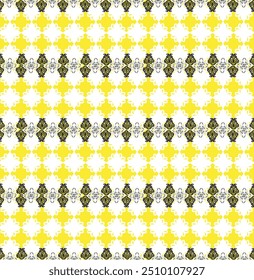 seamless pattern design colorfull design yellow flower deco-ratio