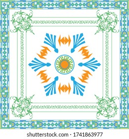 Seamless Pattern design in color.Vector seamless giometric.abstract pattern.