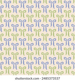 Seamless pattern design of coquette colorful
