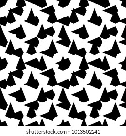 Seamless pattern design with crossed polygons. Shapes background. Image with repeated figures. Modern mosaic wallpaper. Abstract motif. Tiles illustration. Digital paper for textile print. Vector art.