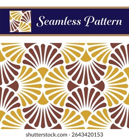 Seamless Pattern Design Elegant Geometric Tile Background