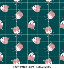 
seamless pattern for the design of fabrics, tablecloths, kitchen towels.