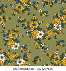 Seamless pattern for design and fashion prints. Liberty style