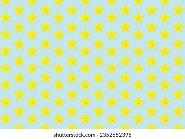 ESTRELLAS DE DISEÑO PLANO DE MODERNO INSEGURO EN EL CIELO, COLORIDO Y ALEGRE TAMBIÉN