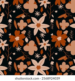 Seamless pattern design Floral Art Fabric textile Illustration