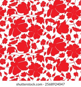 Seamless pattern design Floral Art Fabric textile Illustration