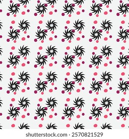 seamless pattern design with flower