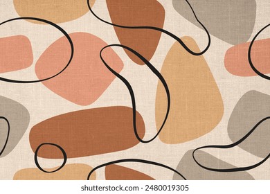 Seamless pattern design with geometric and abstract. design for fabric, cotton, wallpaper, satin, gift wrap, carpet.	