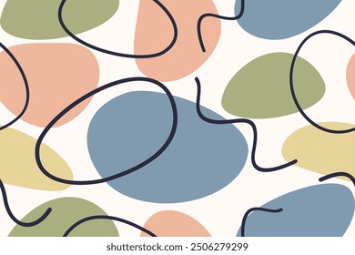 Seamless pattern design with geometric and abstract. design for fabric, cotton, wallpaper, satin, gift wrap, carpet.	