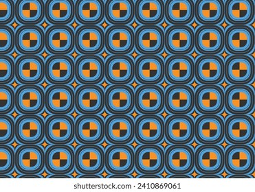 seamless pattern design with geometric shapes, pattern vector for wallpaper or banner background, blue, brown and grey