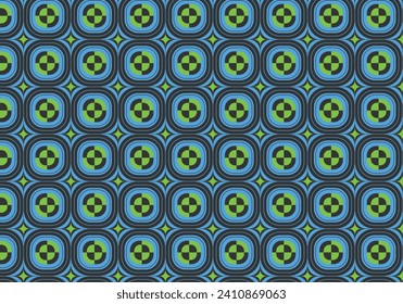 seamless pattern design with geometric shapes, pattern vector for wallpaper or banner background, blue, green and grey