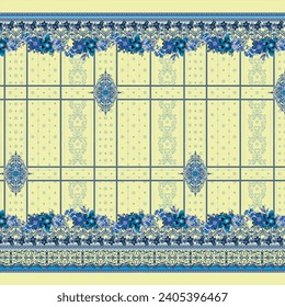 Seamless pattern design graphic artwork ready for textile prints.