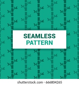 Seamless Pattern Design of green bamboo abstract vector background wallpaper print ready quality