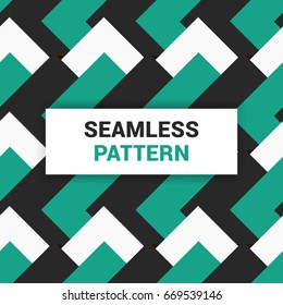 Seamless Pattern design of green black and white Arabic royal geometric vector ornament background print ready quality
