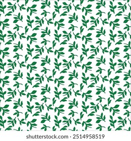 design de padrão sem costura com folha de cor verde