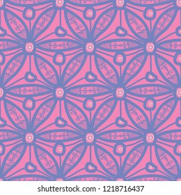 Seamless pattern design with hexagonal lace motif, modern repeat background for web and print, square composition scalable to any size.