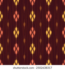 seamless pattern design in ikat style for fabfic printing