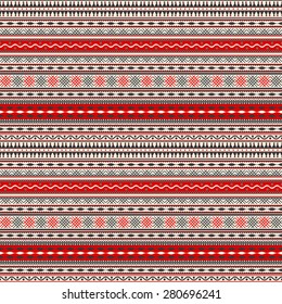 Seamless pattern design inspired by Romanian traditional embroidery