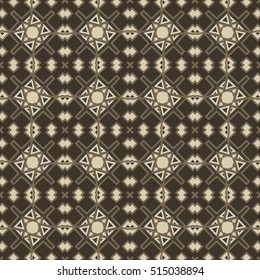 Seamless pattern design. Mandala round elements. Ethnic colorful background. For textile, print, carpet and other decoration. Vector  illustration