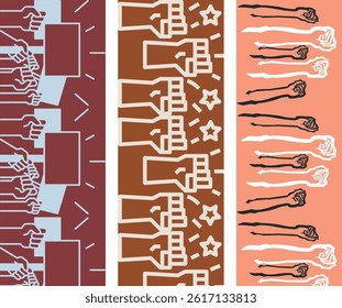 Seamless Pattern Design for May Day Celebrations and Promotional Materials