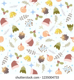 seamless pattern design for merry christmas, vector illustration.