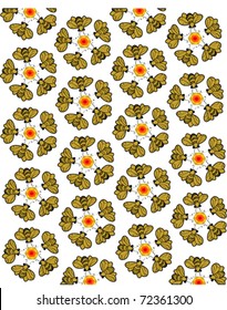 seamless pattern design on white background