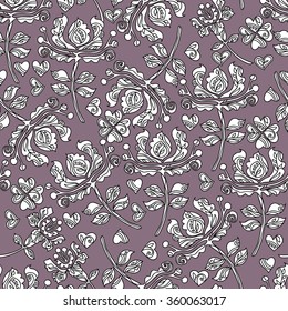 Seamless pattern; design; ornament; decorative elements; decoration;  flower;