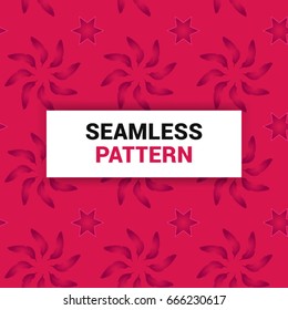 Seamless Pattern Design of pink feathers vector background wallpaper print ready