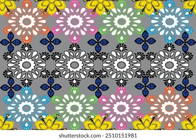 Design de padrão sem costura cor-de-rosa amarelo decoração festa estrela colorida