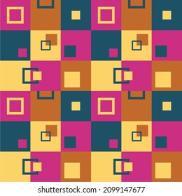 seamless pattern design of plaid with attractive colors