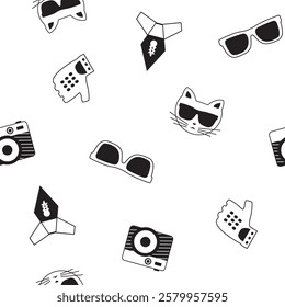 seamless pattern design for print, fashion product, lifestyle product, textile fabric.
