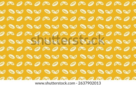seamless pattern design rice, rice flour, package, rice powder, sheaf of paddy	