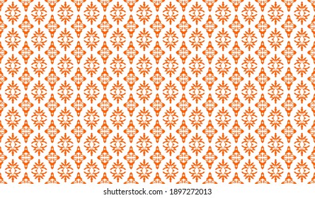 Seamless pattern design, simple batik motif