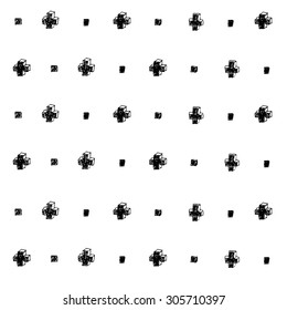 Seamless pattern design, sketch style, hand drawing line art template for lovely card, scrapbook, event, wedding or birthday 