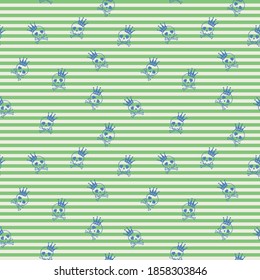 A seamless pattern design with skull