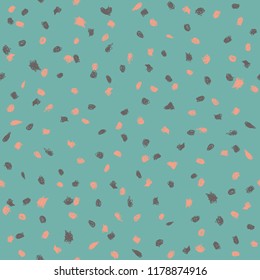 Diseño de patrones sin problemas con puntos de doodle descuidados, fondo extensible abstracto para web e impresión