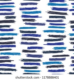 Seamless pattern design with sloppy doodle stripe blocks, abstract repeating background for web and print