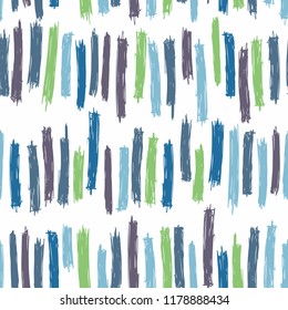 Seamless pattern design with sloppy doodle stripe blocks, abstract repeating background for web and print