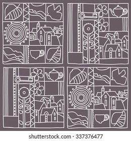 Seamless pattern; design; square; figure;  decoration;