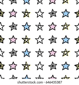 Seamless pattern design with stars