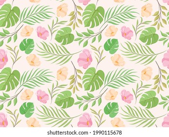 Diseño de patrones sin inconvenientes con vectores de flores de verano