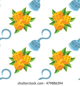 Seamless pattern for design surface Hook arm.