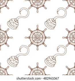 Seamless pattern for design surface Hook arm.