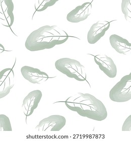 Seamless pattern design template, floral botanic pattern, brush style, editable fil in eps.10 format