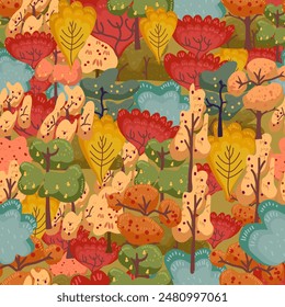 Seamless pattern design for Thanksgiving, autumn vebes, autumn mood. Vector hand drawn illustration. Cozy, hugge, abstract.
