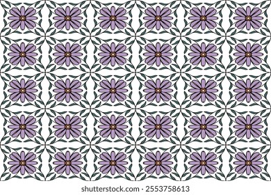 A seamless pattern is a design that repeats continuously without any noticeable breaks or interruptions at the edges. It is created in such a way that when tiled.
